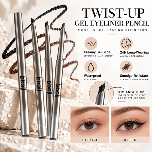 24H Waterproof Gel Eyeliner Pencil – Smooth Glide, Smudge-Resistant & Easy Control
