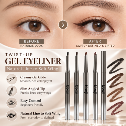 24H Waterproof Gel Eyeliner Pencil – Smooth Glide, Smudge-Resistant & Easy Control