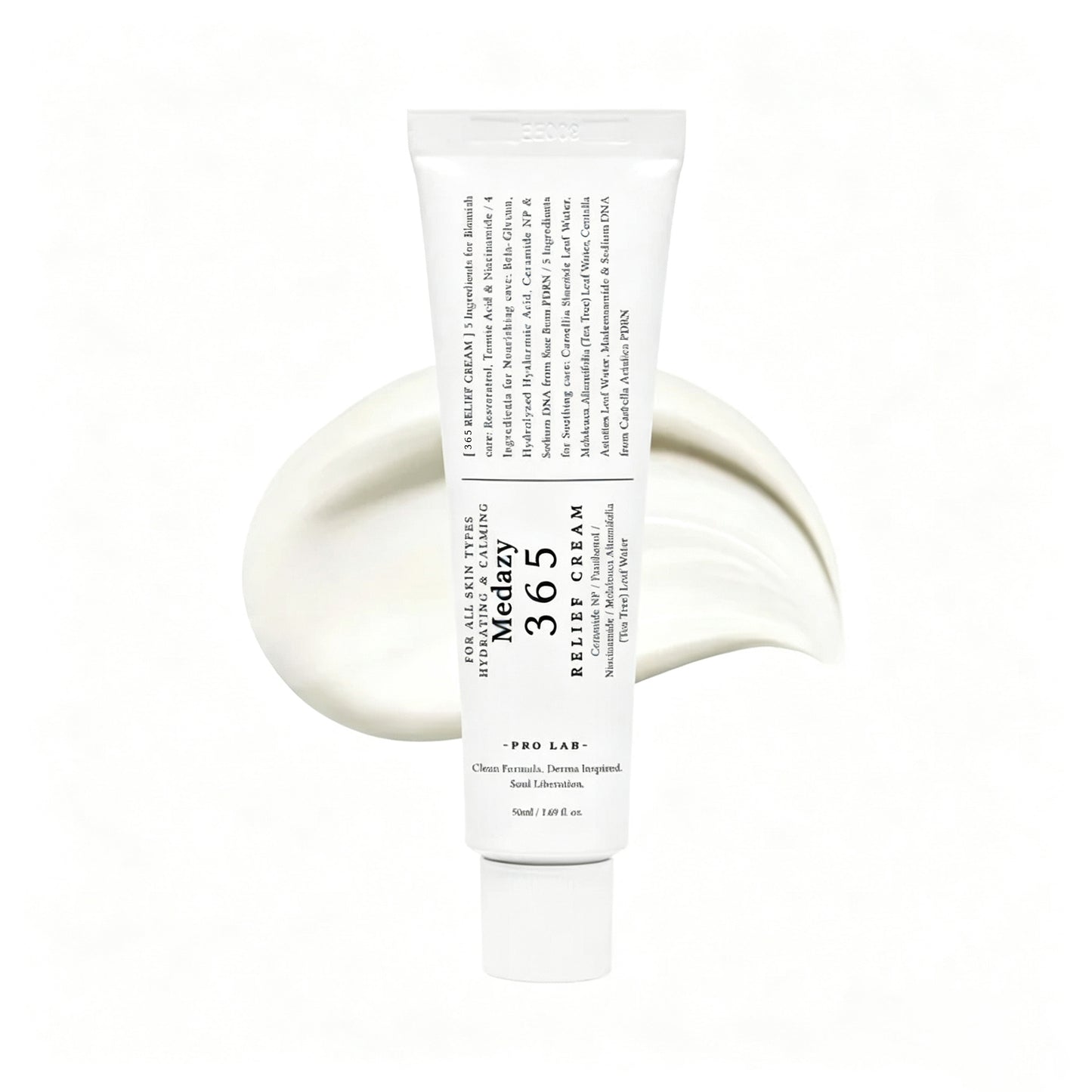Medazy 365 Relief Cream - Daily Face Moisturizer, Blemish Relief Care, Soothing Recovery, Vegan Korean Skincare