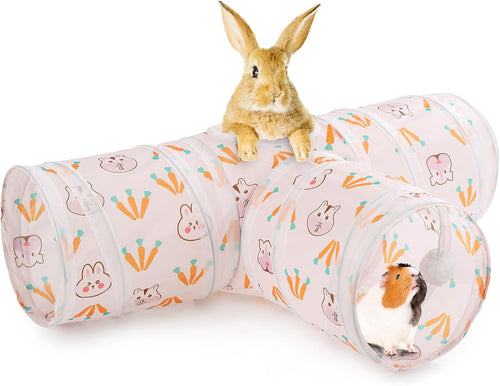 Rabbit Toys, Bunny Tunnels & Tubes, Collapsible 3 Way Rabbit