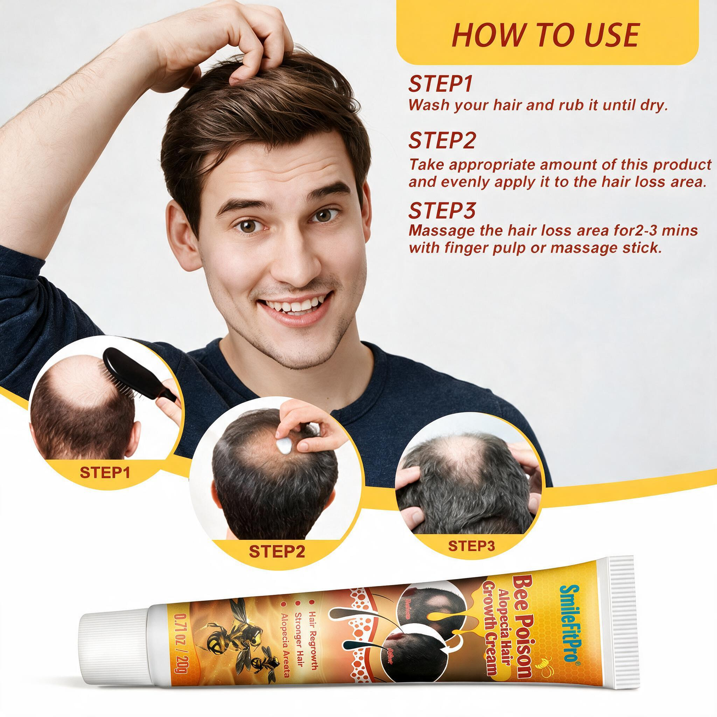SmileFitPro™ Bee Poison Hair growth cream