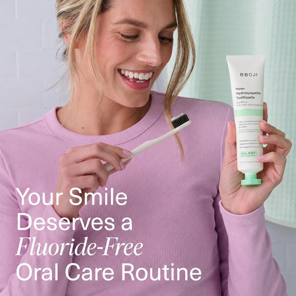Hydroxyapatite Toothpaste, Fluoride Free Toothpaste, Appropriate for Sensitive Teeth
