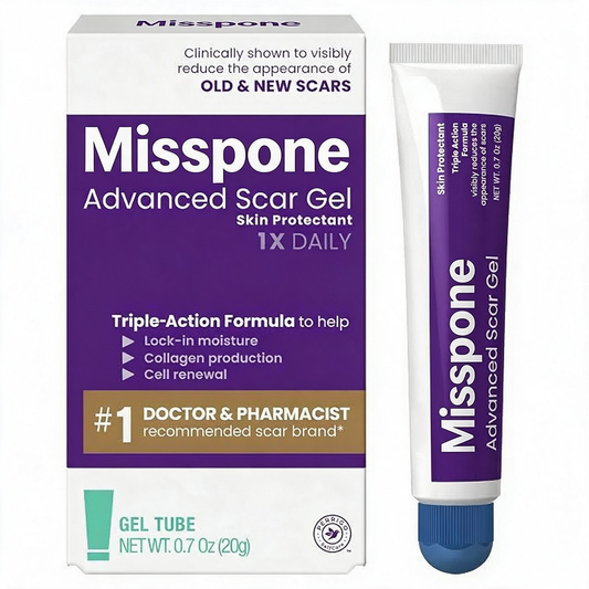 MISSPONE® Advanced Scar Gel – Smooth, Soften & Reduce the Look of New & Old Scars