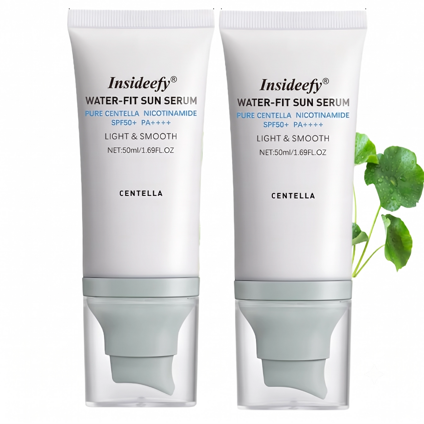 Insideefy Water-Fit Sun Serum SPF50+ — Lightweight Daily Sunscreen for Hydrated, Comfortable Skin