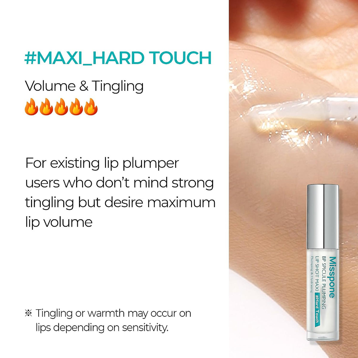 MISSPONE® MAXI Spicule Lip Plumper – Fuller, Smoother & Glass-Like Lips
