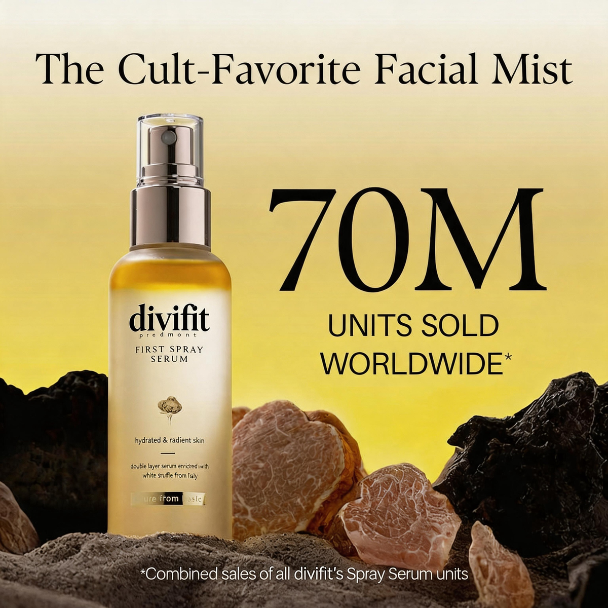 Divifit® Italian White Truffle Glow Serum Mist – Hydrate, Smooth & Refresh Skin in Seconds