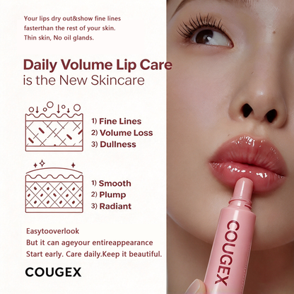 Cougex® 5-Peptide Collagen Lip Treatment – Plump, Smooth & Hydrate for Juicy Glossy Lips