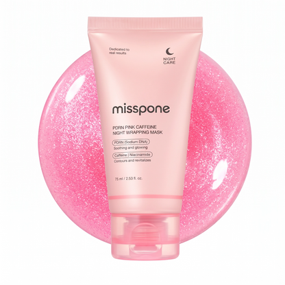 🔥BUY 1 GET 1 FREE🔥 PDRN Pink Caffeine Overnight Peel-Off Glow Face Mask✨★☆★