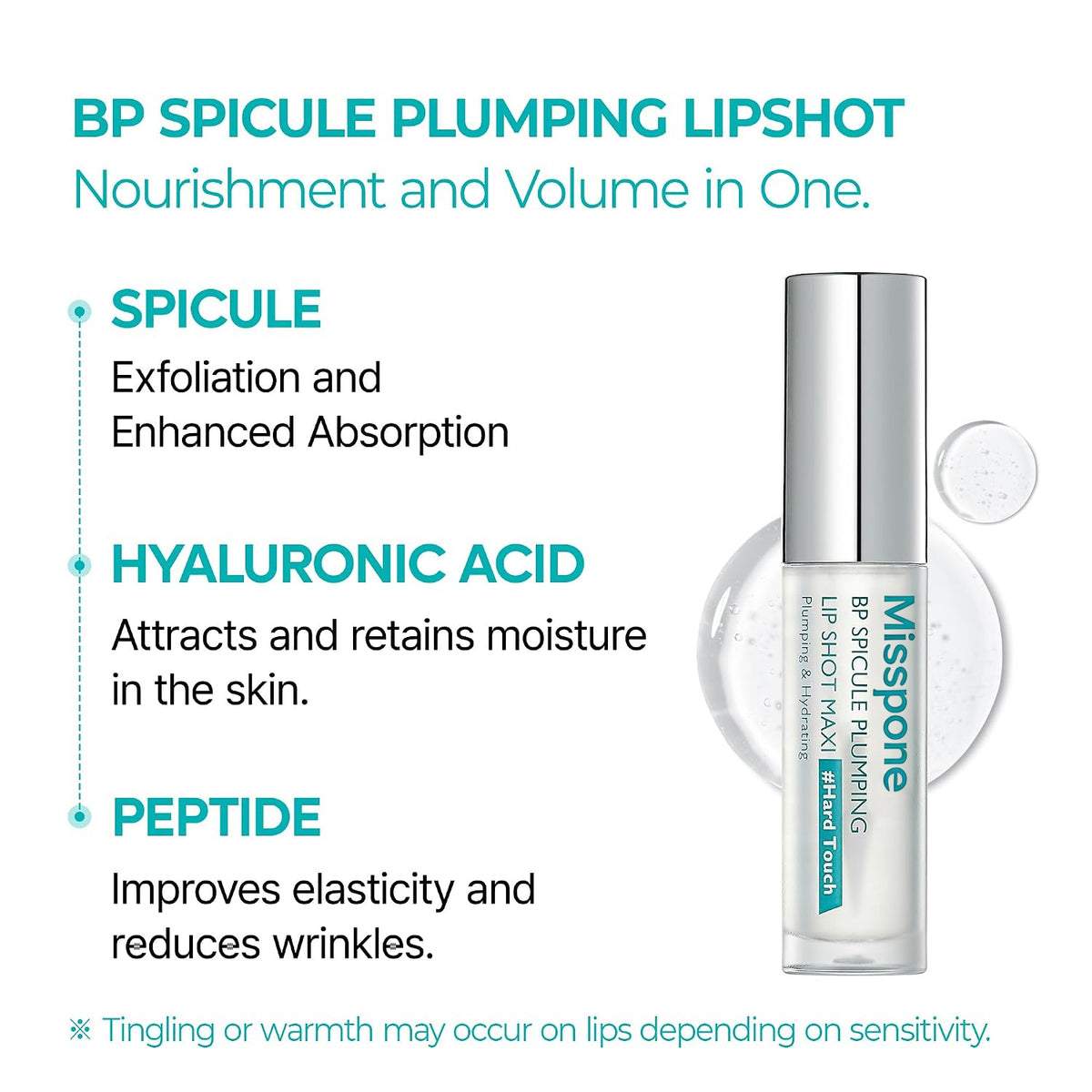 MISSPONE® MAXI Spicule Lip Plumper – Fuller, Smoother & Glass-Like Lips