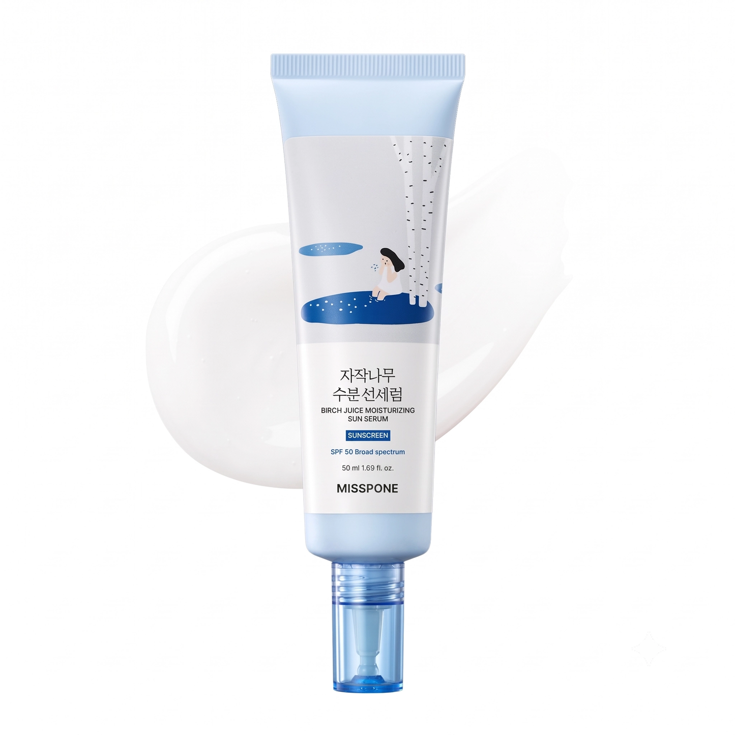 Misspone Birch Juice Moisturizing Sun Serum SPF 50