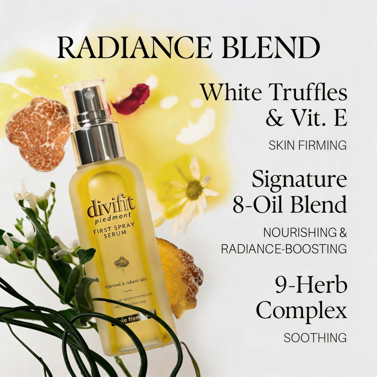 Divifit® Italian White Truffle Glow Serum Mist – Hydrate, Smooth & Refresh Skin in Seconds
