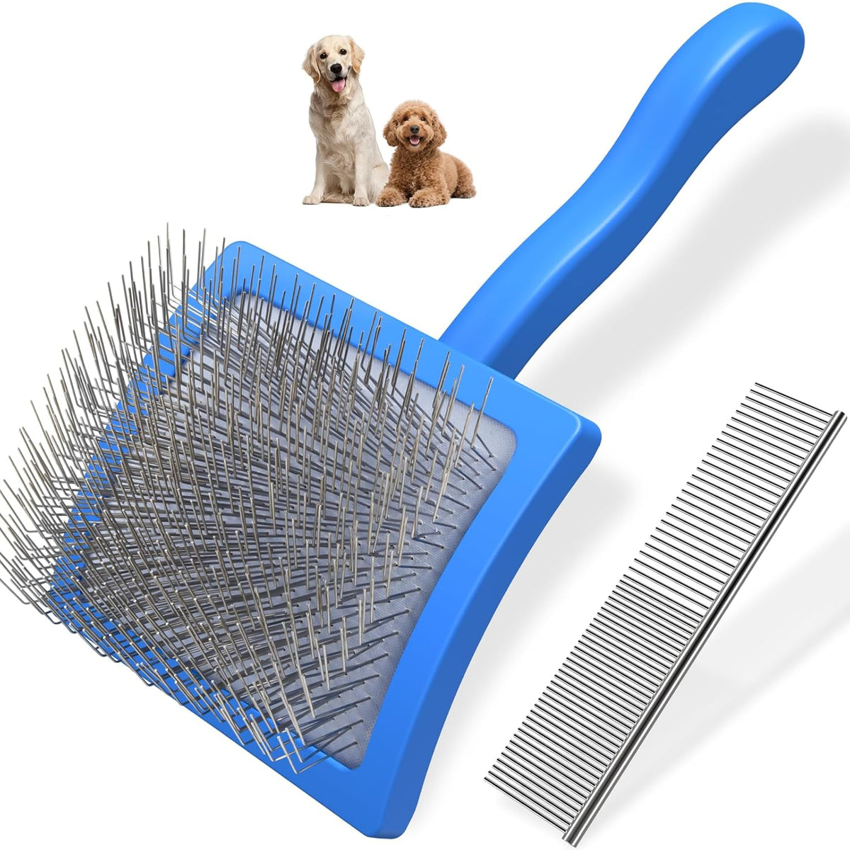 Slicker Brush for Dogs & Pet Comb,Professional Dog Grooming Brush
