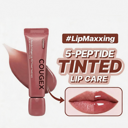 Cougex® 5-Peptide Collagen Lip Treatment – Plump, Smooth & Hydrate for Juicy Glossy Lips
