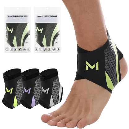 Adjustable Ankle Brace, Lace Up Ankle Stabilizer with Support Straps