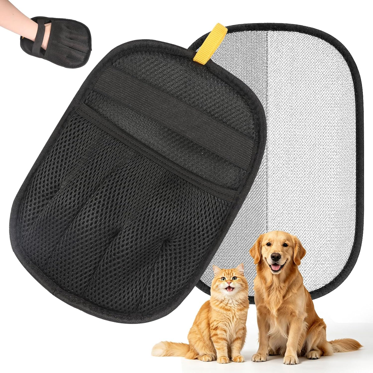 Pet Hair Removal Glove, Deshedding Grooming Mitt