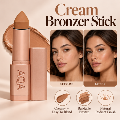 AQA® No Limits Cream Bronzer Stick – Blend, Sculpt & Glow with a Natural Second-Skin Finish