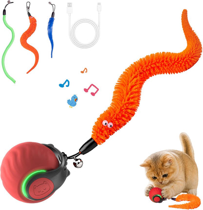 Interactive Cat Toys with Bird Sounds & 3 Modes for Indoor Cats Play