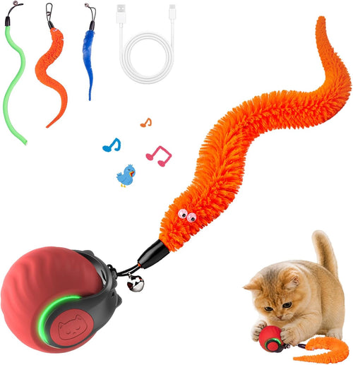 Interactive Cat Toys with Bird Sounds & 3 Modes for Indoor Cats Play
