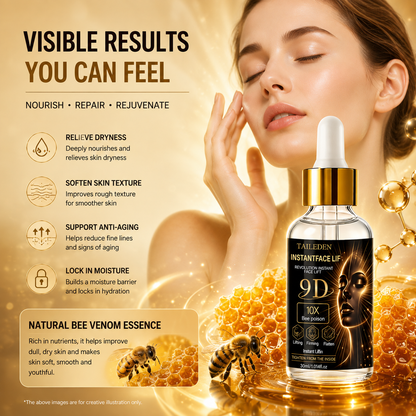 TAILeden 9D™ Bee Poison Wrinkle Eraser Serum – Smooth Fine Lines, Plump & Firm Skin