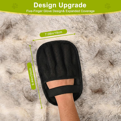 Pet Hair Removal Glove, Deshedding Grooming Mitt