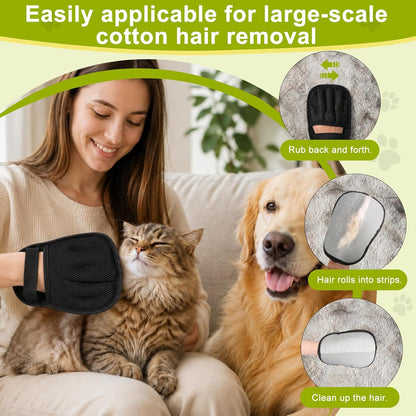 Pet Hair Removal Glove, Deshedding Grooming Mitt