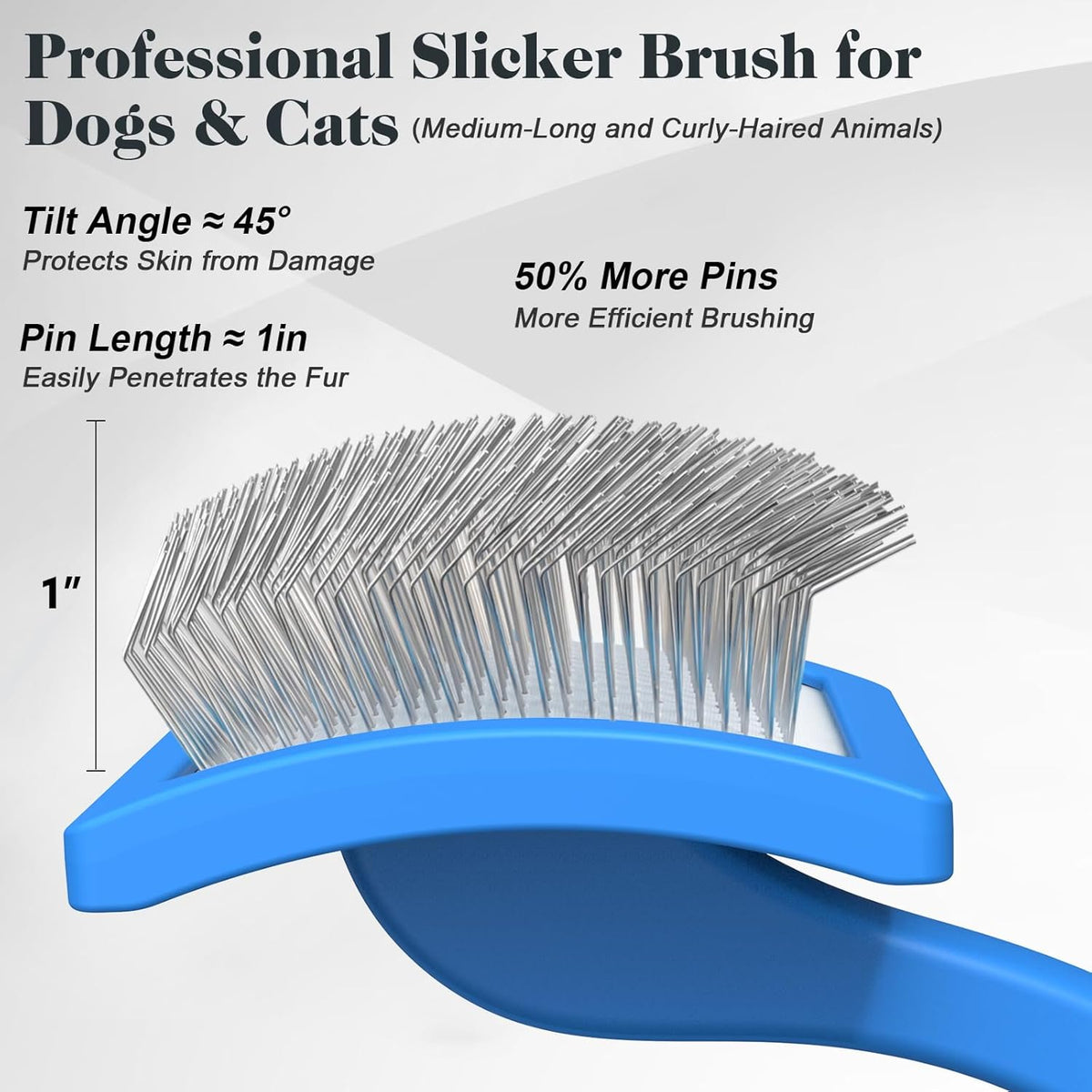 Slicker Brush for Dogs & Pet Comb,Professional Dog Grooming Brush