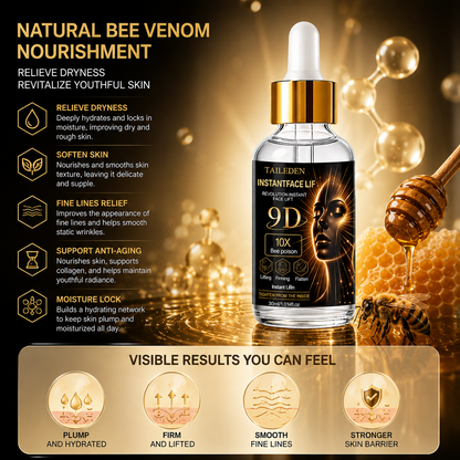 TAILeden 9D™ Bee Poison Wrinkle Eraser Serum – Smooth Fine Lines, Plump & Firm Skin