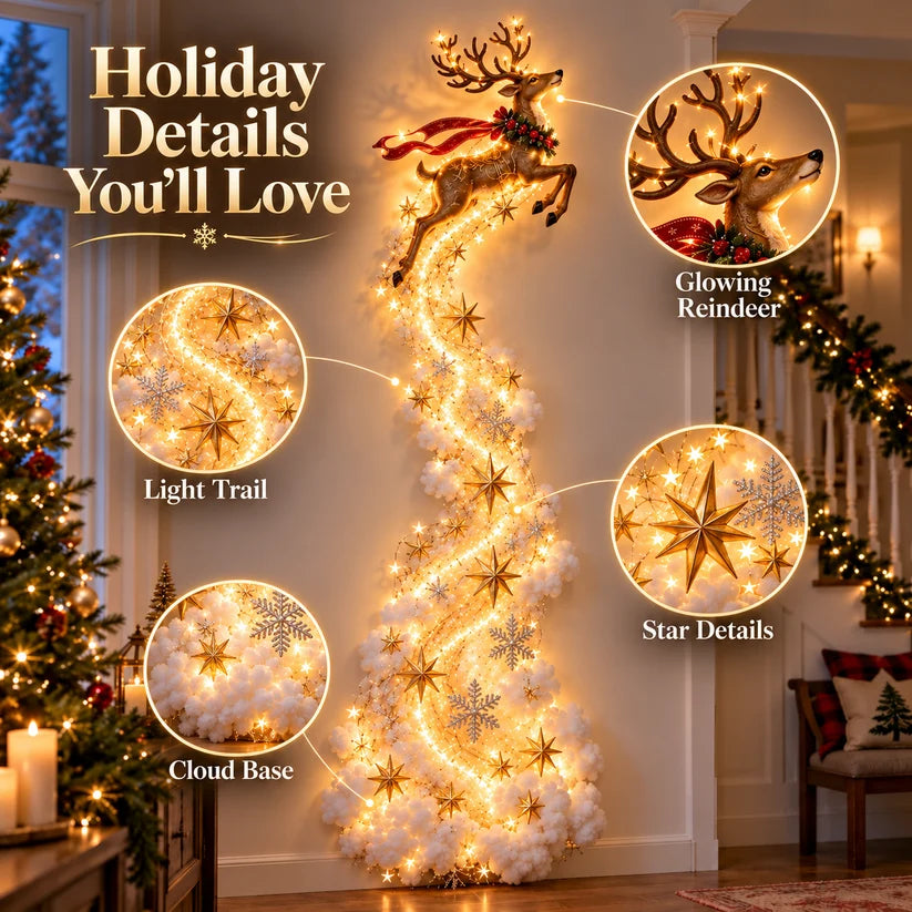 Christmas Magic Trail Wall Light – Turn Any Empty Wall Into a Warm Holiday Wonderland