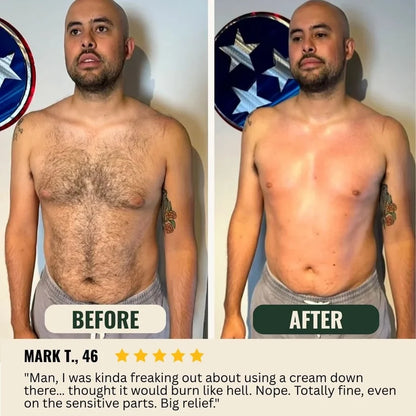 BBOJI® 5-Minute Men’s Hair Removal Cream – Razor-Free Smooth Skin for Body & Intimate Areas