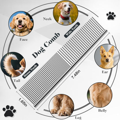 Slicker Brush for Dogs & Pet Comb,Professional Dog Grooming Brush