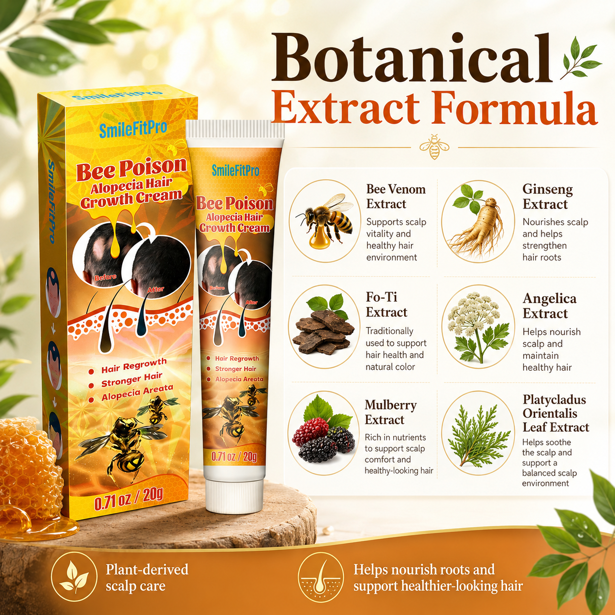 SmileFitPro™ Bee Poison Hair growth cream