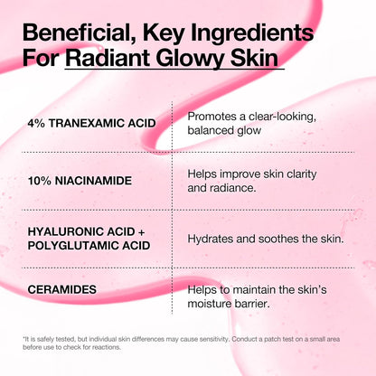 AQA Niacinamide 10 + TXA 4 Serum, All-in-One Daily Facial Serum for Glass Skin, Korean Skincare