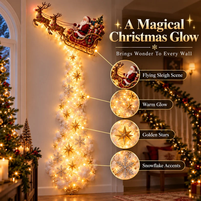 Christmas Magic Trail Wall Light – Turn Any Empty Wall Into a Warm Holiday Wonderland