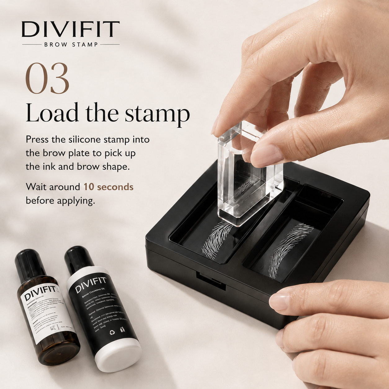 DIVIFIT Instant Eyebrow Shaping Kit – Natural-Looking Brows in One Press
