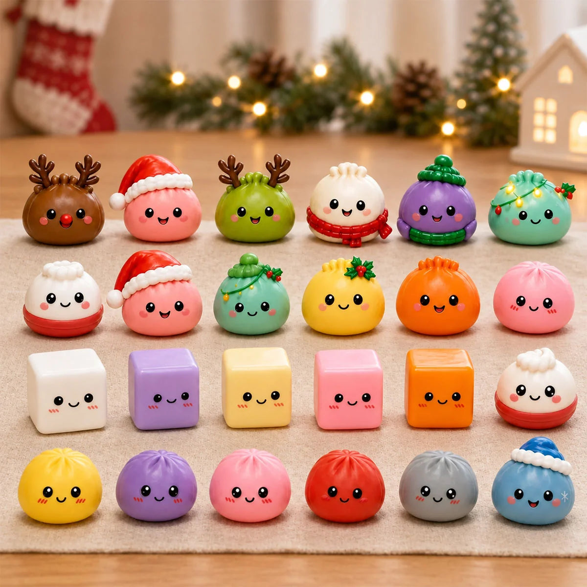 24-Day Surprise Advent Calendar – 24 Cute Christmas Surprises to Squish & Collect