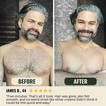 BBOJI® 5-Minute Men’s Hair Removal Cream – Razor-Free Smooth Skin for Body & Intimate Areas
