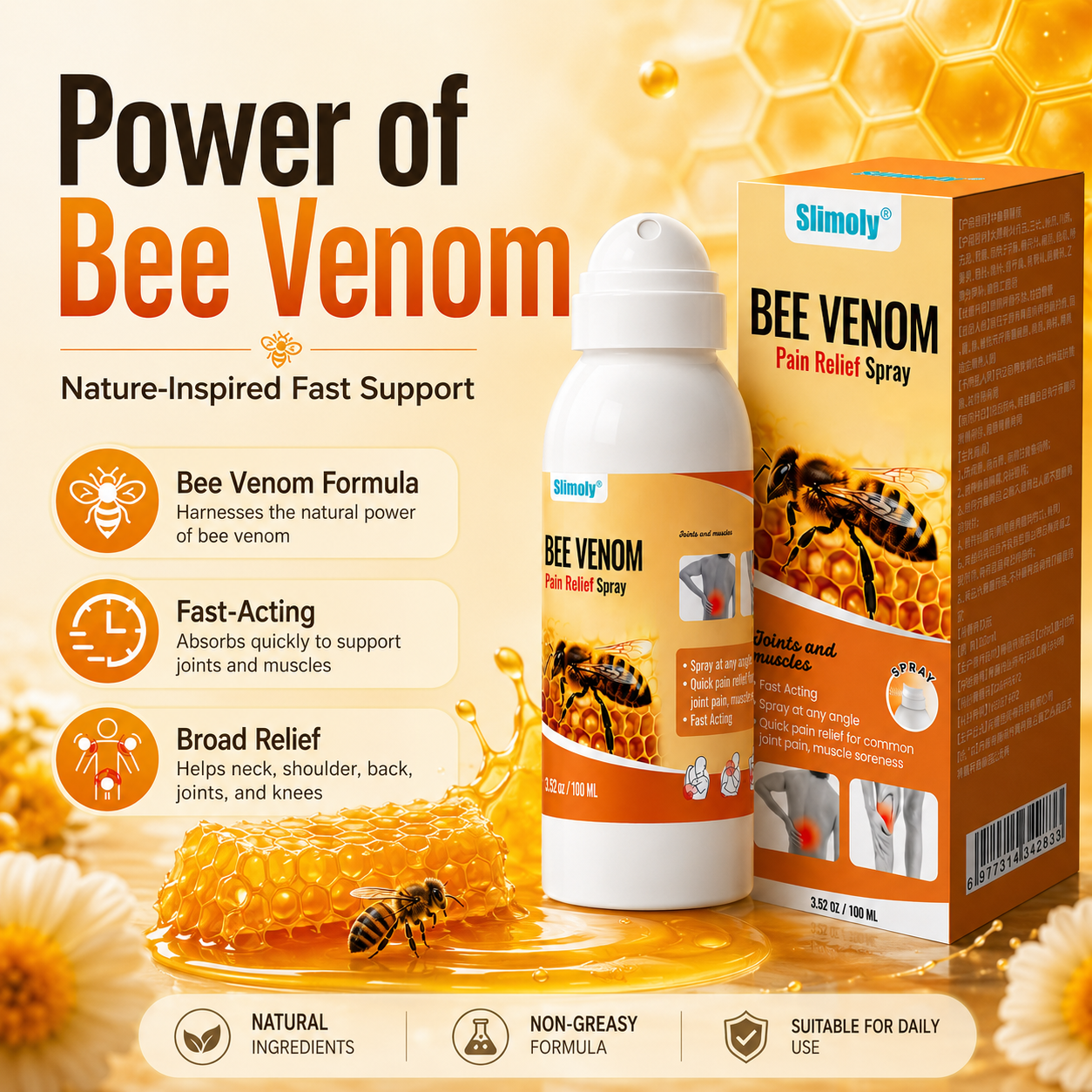 Bee Venom Pain Relief Spray
