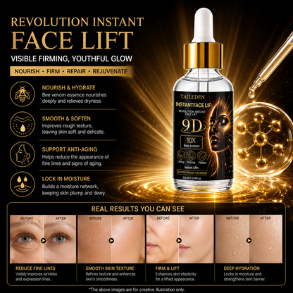 TAILeden 9D™ Bee Poison Wrinkle Eraser Serum – Smooth Fine Lines, Plump & Firm Skin