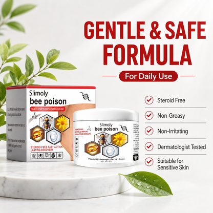 Slimoly™ Bee Poison Psoriasis Rescue Cream – Soothe Dry, Flaky & Itchy Skin
