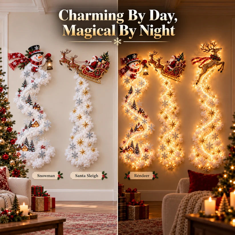 Christmas Magic Trail Wall Light – Turn Any Empty Wall Into a Warm Holiday Wonderland