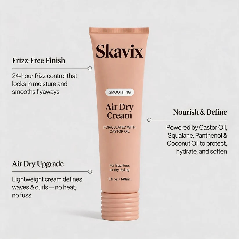 SKAVIX® 24-Hour Frizz Control Air Dry Cream – Smooth, Define & Style Without Heat