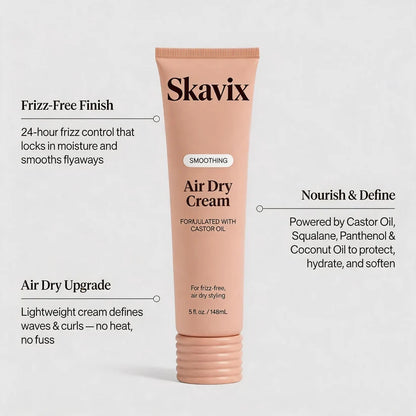 SKAVIX® 24-Hour Frizz Control Air Dry Cream – Smooth, Define & Style Without Heat