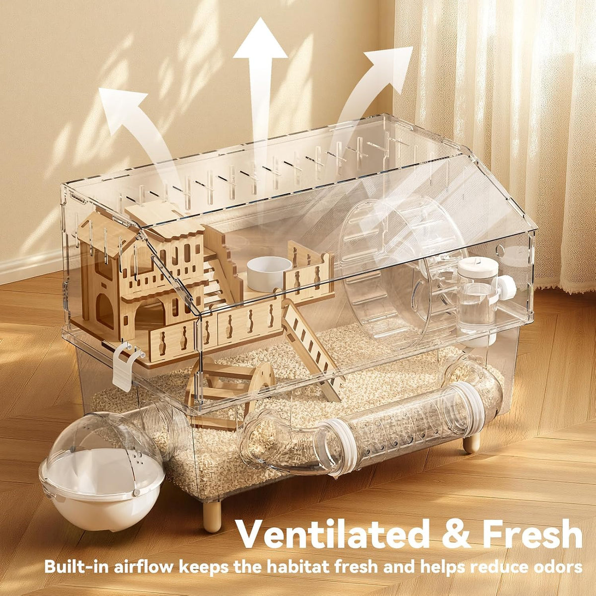 9 in 1 Acrylic Hamster Cage