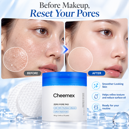 Cheemex® AHA + BHA Pore Refining Pads – Clear Pores, Smooth Texture & Control Excess Oil