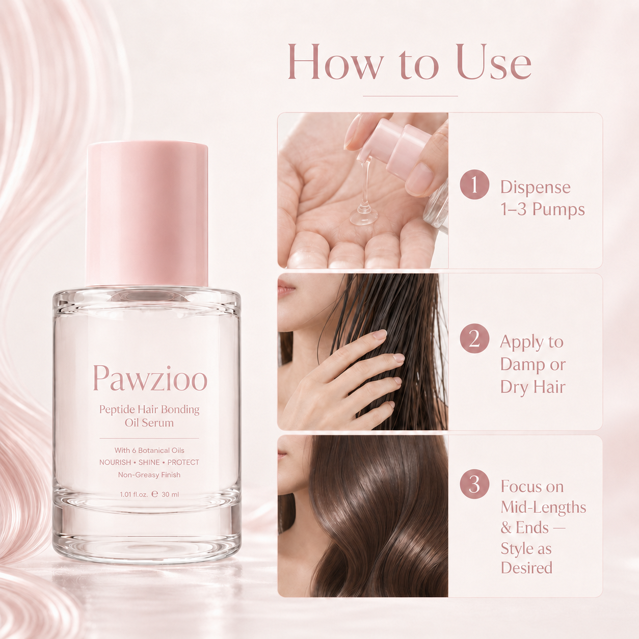 Pawzioo Peptide Hair Bonding Oil Serum