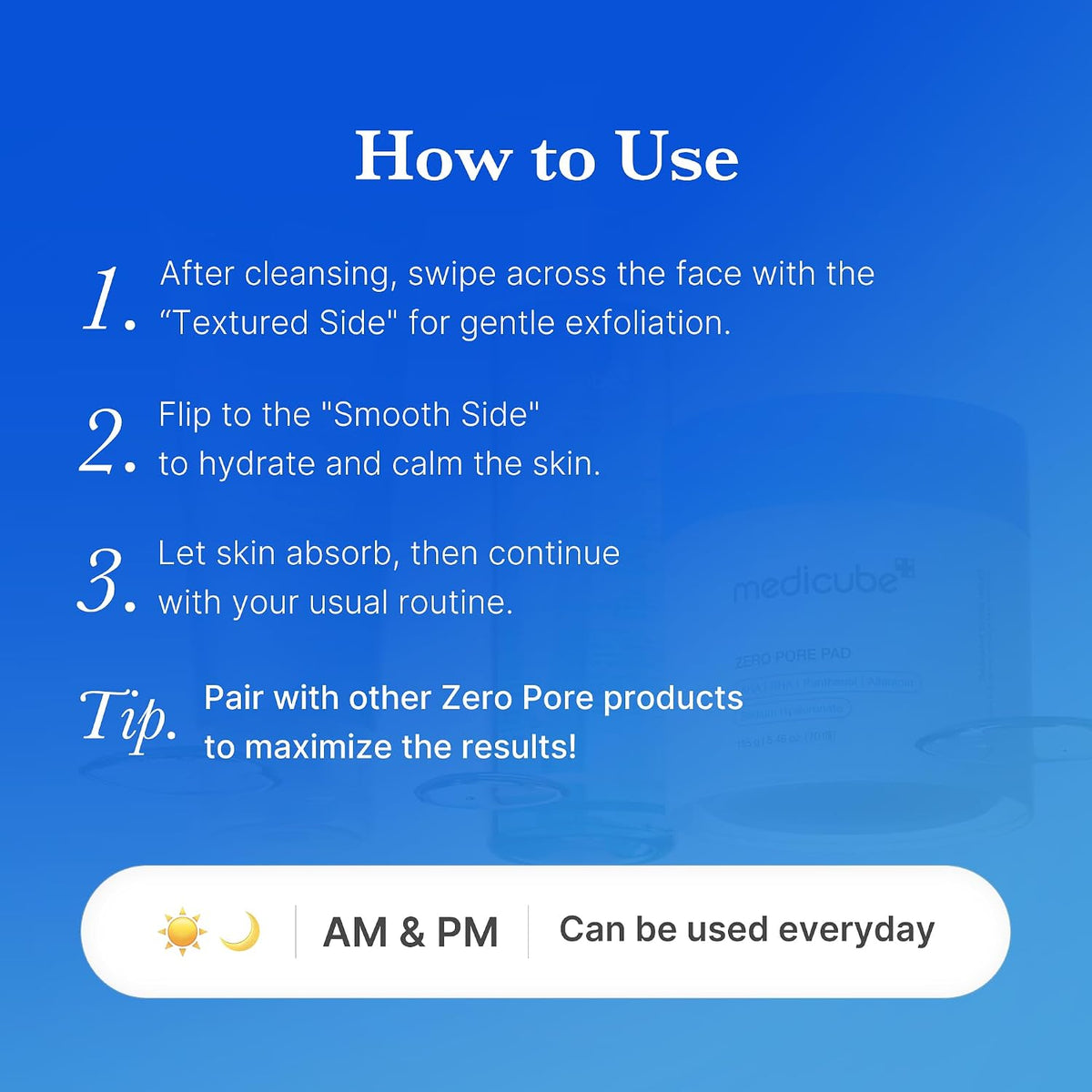 Cheemex® AHA + BHA Pore Refining Pads – Clear Pores, Smooth Texture & Control Excess Oil