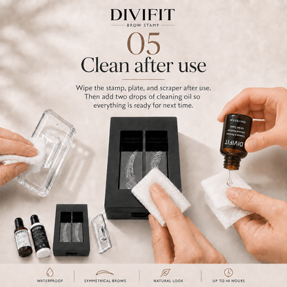 DIVIFIT Instant Eyebrow Shaping Kit – Natural-Looking Brows in One Press