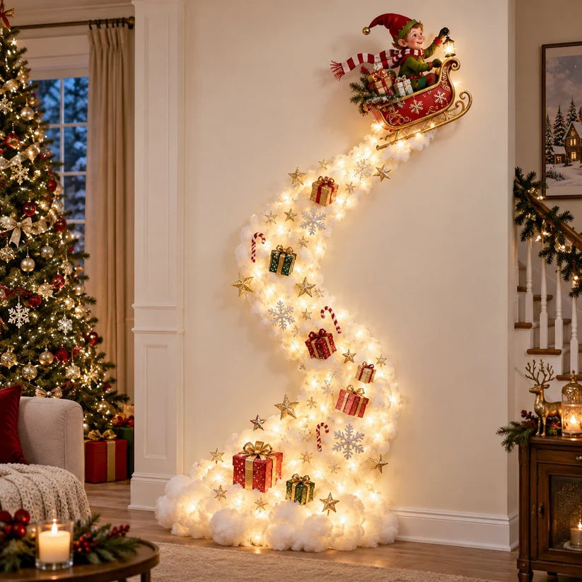 Christmas Magic Trail Wall Light – Turn Any Empty Wall Into a Warm Holiday Wonderland