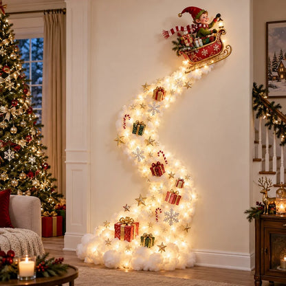 Christmas Magic Trail Wall Light – Turn Any Empty Wall Into a Warm Holiday Wonderland